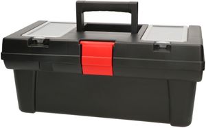KOTARBAU® Werkzeugkoffer 16" Werkzeugkasten Organizer Schrauben mit 2 Zusatzfächern
