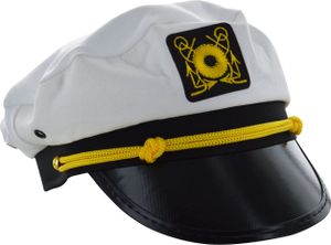Matrosenmütze Original Optik Marine weiß mit Schirm Modell