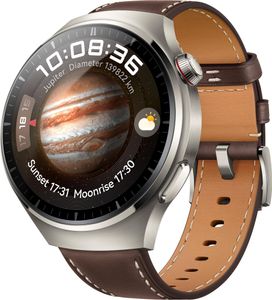 Huawei Watch 4 Pro Classic (Medes-L19L), tmavě hnědá kůže