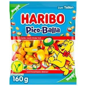 Haribo Pico Balla Fruchtgummi Stücke mit Konfektfüllung Veggie 160g