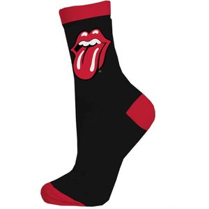 The Rolling Stones - členkové ponožky pre mužov/dámy unisex RO4480 (40,5 EU - 45,5 EU) (Black/Red)