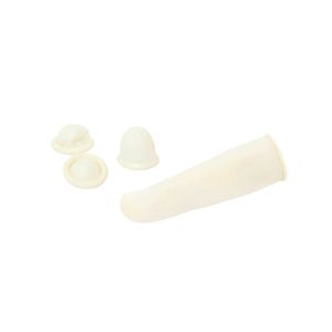 Meditrade Latex-Fingerlinge - 100 Stück - Größe 4 | Packung (100 Stück)