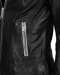 Maze Lederjacke Mico black/white S Damen