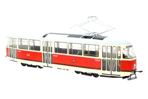 Premium ClassiXXs PCL47134 Tatra T1 Straßenbahn "Prag" rot/creme Maßstab 1:43 Modellfahrzeug