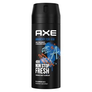 AXE Bodyspray Anarchy for Him Deo ohne Aluminium 6x 150ml Deodorant für Men Herren Männer Deospray