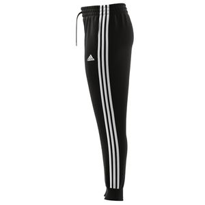 adidas 7/8 Jogginghose für Damen im 3 Streifen Design, Farbe:Schwarz, Größe:M