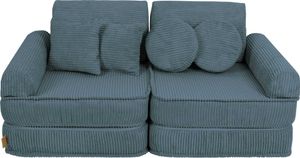 Sofa für Kinderzimmer - Spielsofa für Kinder, Kindersofa Pocket Sofa Plus, Aesthetic, Türkis