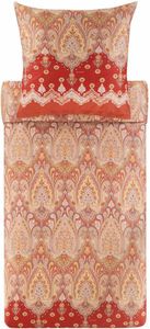 Bassetti Baumwollsatin-Bettwäsche-Garnitur ISOLABELLA Farbe ROT R1 Größe 135x200+80x80 Bassetti Baumwollsatin-Bettwäsche-Garnitur ISOLABELLA Farbe ROT R1 Größe 135x200+80x80