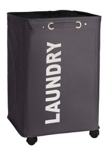 Wenko Wäschesammler Quadro 79 l, grau