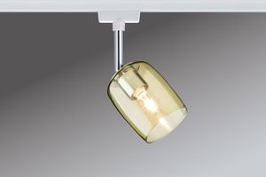 Paulmann 95346 URail System - Schienenleuchte Spot Blossom max. 1x25W G9 Weiß/Gelb transparent 230V Metall/Glas