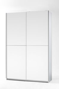 Fast Schiebetürenschrank 125 cm Weiß