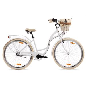 Goetze CityBike Style 28 Zoll ALU 3 Gang Shimano Tiefeinsteiger Damen City Bike mit Korb