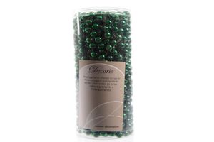 Perlenkette Perlenband Perlengirlande Kunststoff Ø 0,8 cm Länge 10 m grün