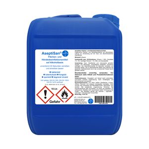 AseptiSan Flächen- und Händedesinfektionsmittel - VAH gelistet I 10 Liter Kanister