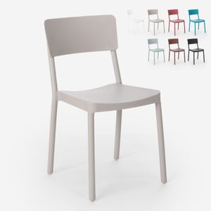 Stuhl aus Polypropylen in modernem Design für Küche Bar Restaurant Garten Liner