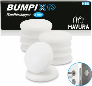 BUMPIX zarážka dverí na stenu zarážka dverí zarážka dverí nárazník zarážka dverí na stenu zarážka dverí na okno nárazník gumová zarážka samolepiaca [sada 10]