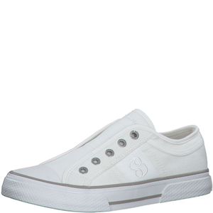 s.Oliver Damen Slipper Sneaker Halbschuhe 5-24635-30 , Größe:41 EU, Farbe:Weiß
