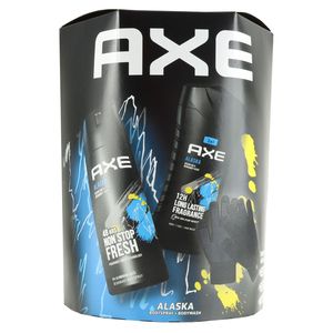 Axe Alaska Set 250 ml DG 3 in 1 Body Face Hair & 150 ml Deo & Gratis Handschuhe