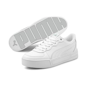 PUMA Skye Damen Sneaker Low Top Plateausneaker, Größe:UK 51/2 - EUR 38.5 - 24.5 cm, Farbe:Weiß (Puma White)