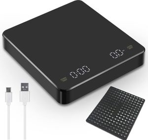 Präzisionswaagen Digitalwaage Küchenwaagen Wiederaufladbar Kaffeewaage Elektronische Waage mit  Timer Peelingfunktion LCD-Anzeige Display Digitale für Espresso und Kaffee zum Übergießen