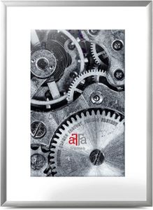aFFa frames, Alu, Bilderrahmen aus Aluminium, Bild Foto Rahmen, Rechteckig, mit Acrylglasfront, Silber, 40x60 cm