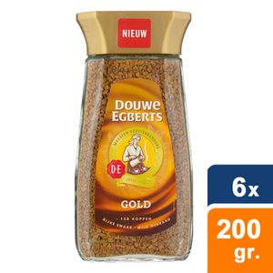 Douwe Egberts - Gold löslicher Kaffee - 6x 200gr