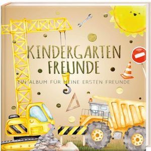 Kindergartenfreunde - BAUSTELLE: ein Album für meine ersten Freunde (Freundebuch Kindergarten 3 Jahre) PAPERISH®