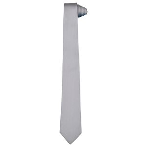 DANIEL HECHTER Krawatte schmale Form Hellgrau 100% Seide Modell 80021