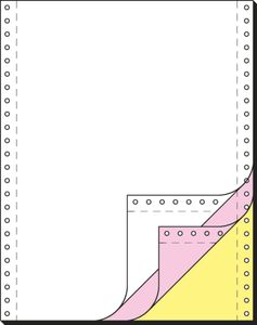 SIGEL 33243 Computerpapier 12"x240 mm, A4, LP, 60 g/m², 3f, blanko/rosa/gelb+AHL, 600 Sätze, Endlospapier SIGEL 33243 Computerpapier 12"x240 mm, A4, LP, 60 g/m², 3f, blanko/rosa/gelb+AHL, 600 Sätze, Endlospapier
