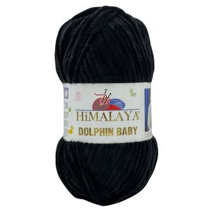 Himalaya Dolphin Baby – Chenillewolle 80311 schwarz