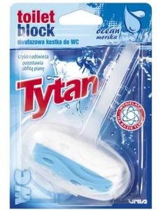 Tytan, Dwufazowa kostka do WC ocean, 40g