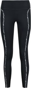 NIKE One Lux Icon Clash Leggings Damen Sport-Hose mit Zebra Muster CZ9210-010 Schwarz, Größe:M