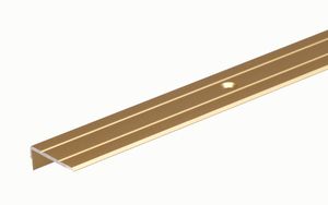 Alberts Treppenkanten-Schutzprofil | Aluminium, goldfarbig eloxiert | 1000 x 25 x 10 mm