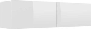 vidaXL TV-Schrank Hochglanz-Weiß 120x30x30 cm Holzwerkstoff