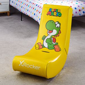 X Rocker Nintendo Super Mario Floor Rocker Kinder Gaming Bodensessel - Joy Collection - Yoshi