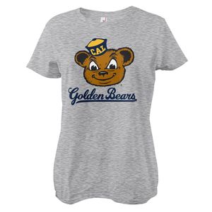 Golden Bears Mascot Girly Tee - Small - HeatherGrey