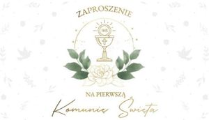 Zaproszenie Komunia (10szt)