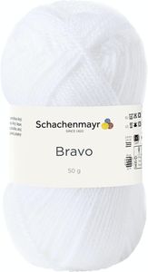 Schachenmayr Bravo, 50g Weiß Handstrickgarne