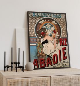 Poster Riz Abadie, groesse_poster:50x70 cm, groesse_rahmen:schwarz 50x70 cm