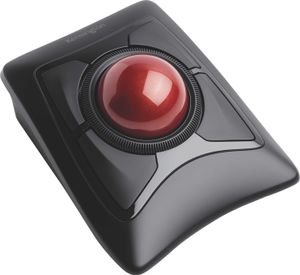 Kensington Kabelloser Trackball Expert Mouse Schwarz und Rubinrot
