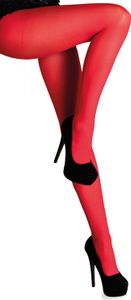 Blickdichte Strumpfhose für Damen 40 DEN | Rot