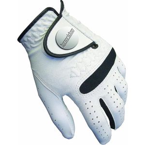 Longridge - Herren Linkshänder Golf-Handschuh "Tour Dry" RD2487 (L) (Weiß/Schwarz)