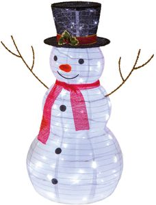 RETLUX RXL 404 Vánoční sněhulák, 60 LED, studená bílá, 5m přívodní šňůra, výška 60 cm, vnitřní i venkovní použití, IP44