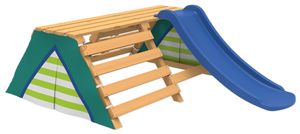 Kidland® Spieltipi mit Rutsche | Kinderzelt | Tipi mit Leiter und Rutsche