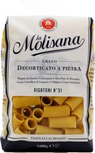 La Molisana Rigatoni N°31 Hartweizengrießnudeln 500g La Molisana Rigatoni N°31 Hartweizengrießnudeln 500g