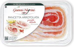 Pancetta Arrotolata pressata delicata in Scheiben 80g - Gianni Negrini