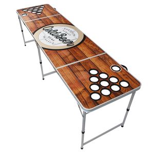 Backspin Beer Pong Tisch Set Wood Eisfach 6 Bälle