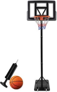 Basketballkorb 305cm Mini Basketballkörbe mit Ständer Rollen Outdoor Basketball Korb 135-305cm Höhenverstellbar Basketballständer Basketball Hoop Satz CEEDIR