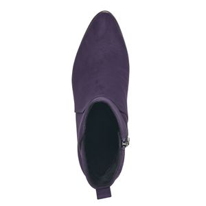 MARCO TOZZI Damen Stiefelette Textil spitz Blockabsatz 2-25095-41, Größe:39 EU, Farbe:Violett