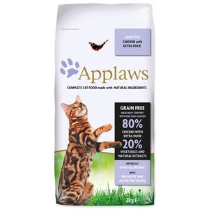 Applaws Suché krmivo pre mačky Kuracie mäso s kačicou - 2 kg